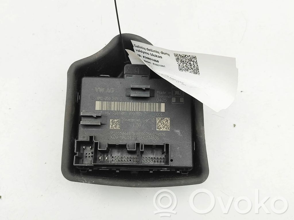 Unité de commande module de porte   4M1959595J,4M1959595D,4G0907577