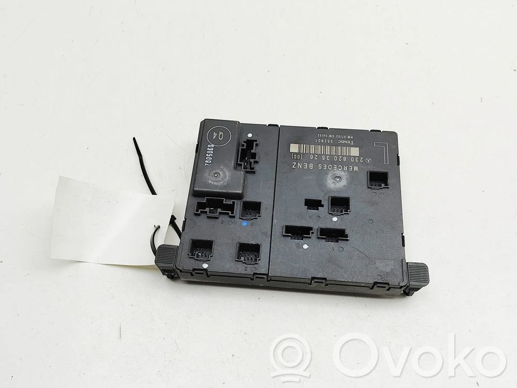 Mercedes-Benz SL R230 Centralina/modulo portiere 