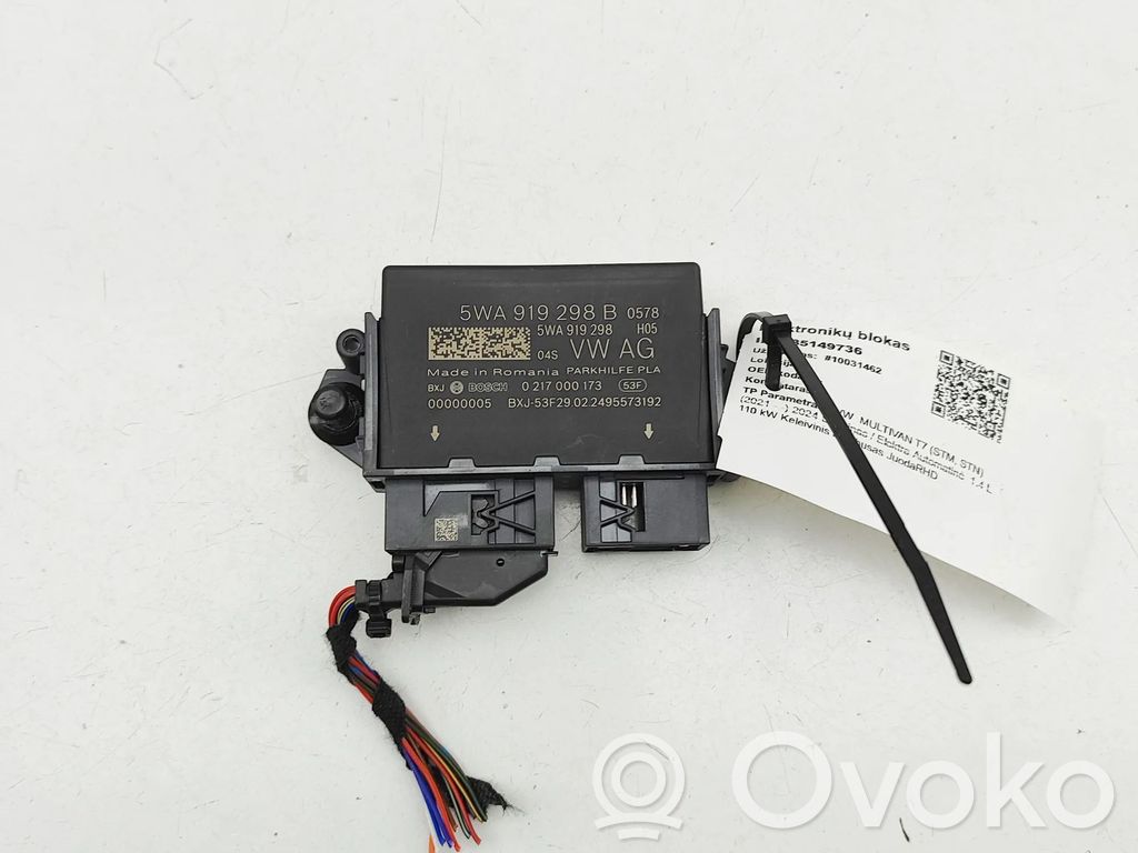 Volkswagen Multivan T7 Unitate/modul de comandă parcare PDC 