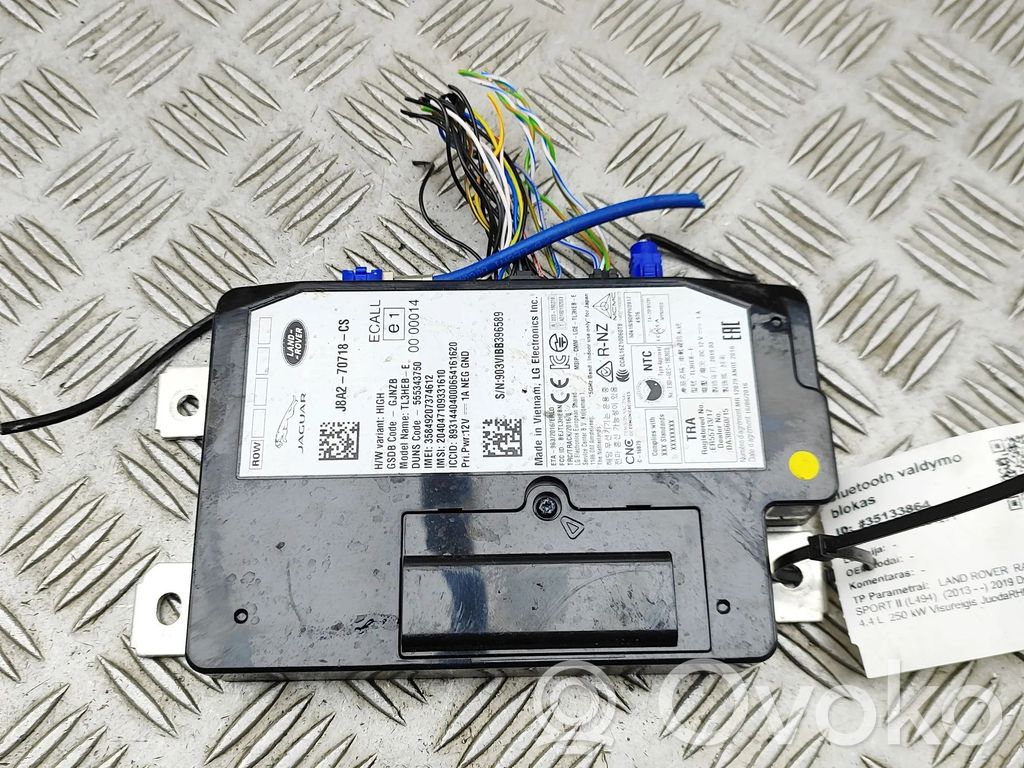 Land Rover Range Rover Sport L494 Bluetooth control unit module 