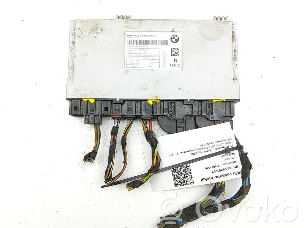BMW X5 E70 Unidad de control del asiento 
