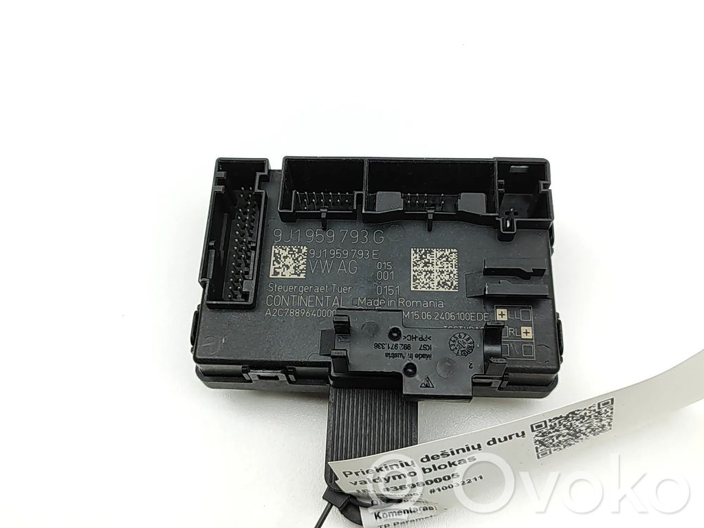 Porsche Taycan 9J1 Unité de commande module de porte