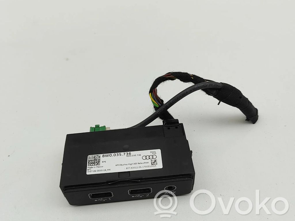 Audi Q5 SQ5 FY Enchufe conector entrada auxiliar 