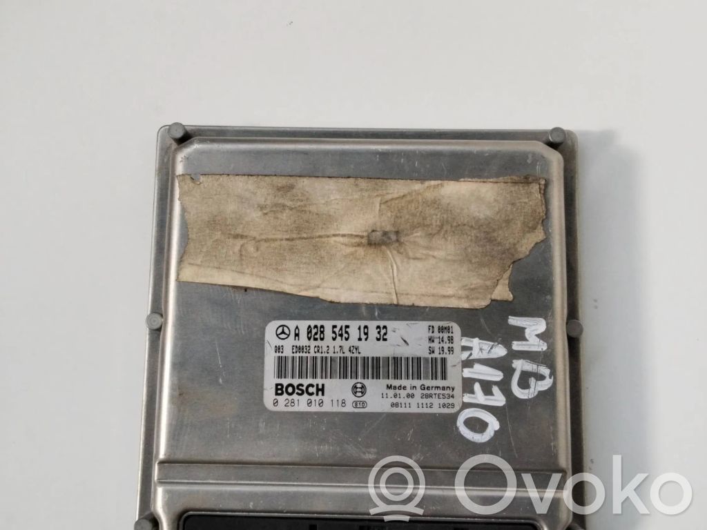 Mercedes-Benz A W168 Engine control unit/module 