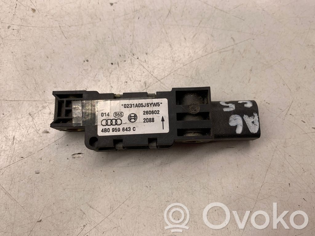Audi A6 S6 C5 4B Airbag deployment crash/impact sensor 