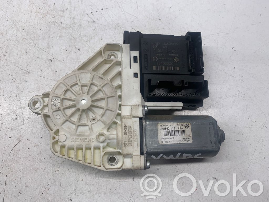 Volkswagen PASSAT B6 Silnik regulatora szyby drzwi przednich 