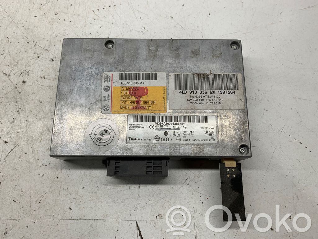 Audi A6 S6 C6 4F Bluetooth control unit module 