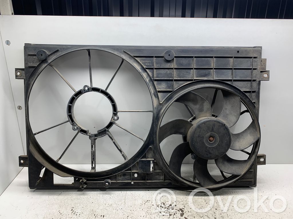 Skoda Octavia Mk2 (1Z) Elektrisks radiatoru ventilators 