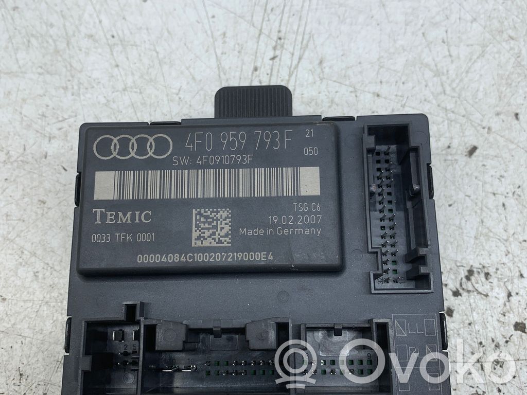 Audi A6 S6 C6 4F Door control unit/module 