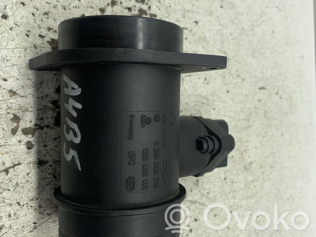 Audi A4 S4 B5 8D Gaisa plūsmas mērītājs 