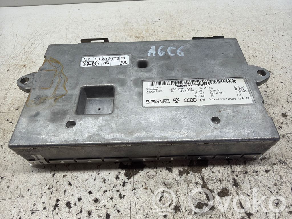MMI control unit   4E0035729,4F0910731R