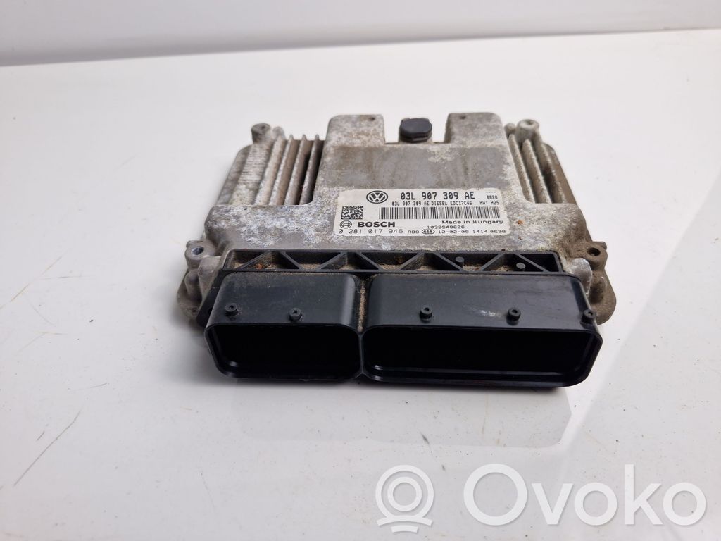 Engine control unit/module   03L907309AE,001543,PASSATB7