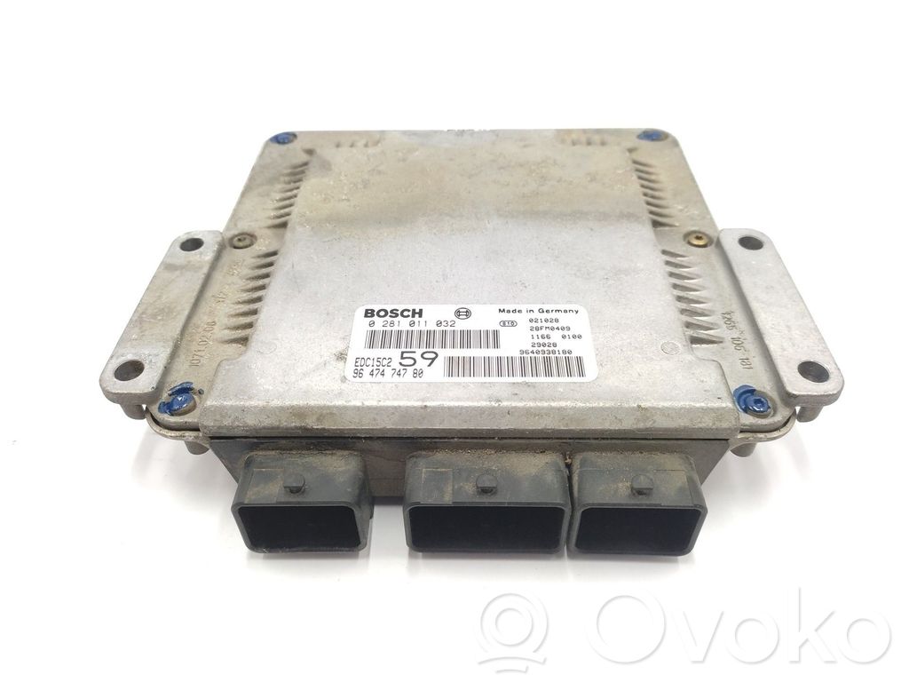 Engine control unit/module ECU   9647474780,0281011032