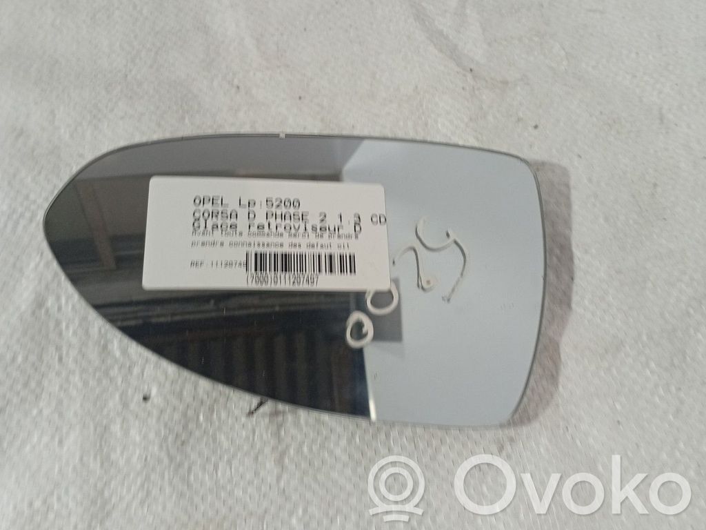 Opel Corsa D Sticlă oglindă laterală 