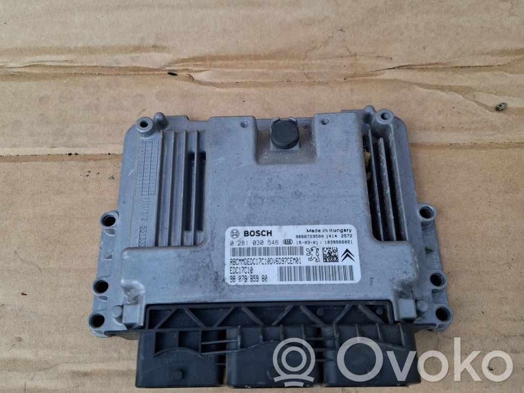 Engine control unit/module   0281030546,9807885980,9666729580