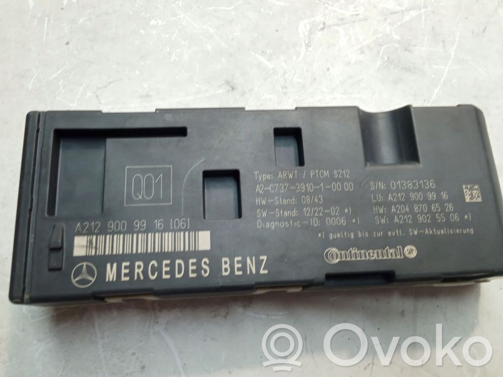 Mercedes-Benz E W212 Steuergerät Heckklappe Kofferraumdeckel 