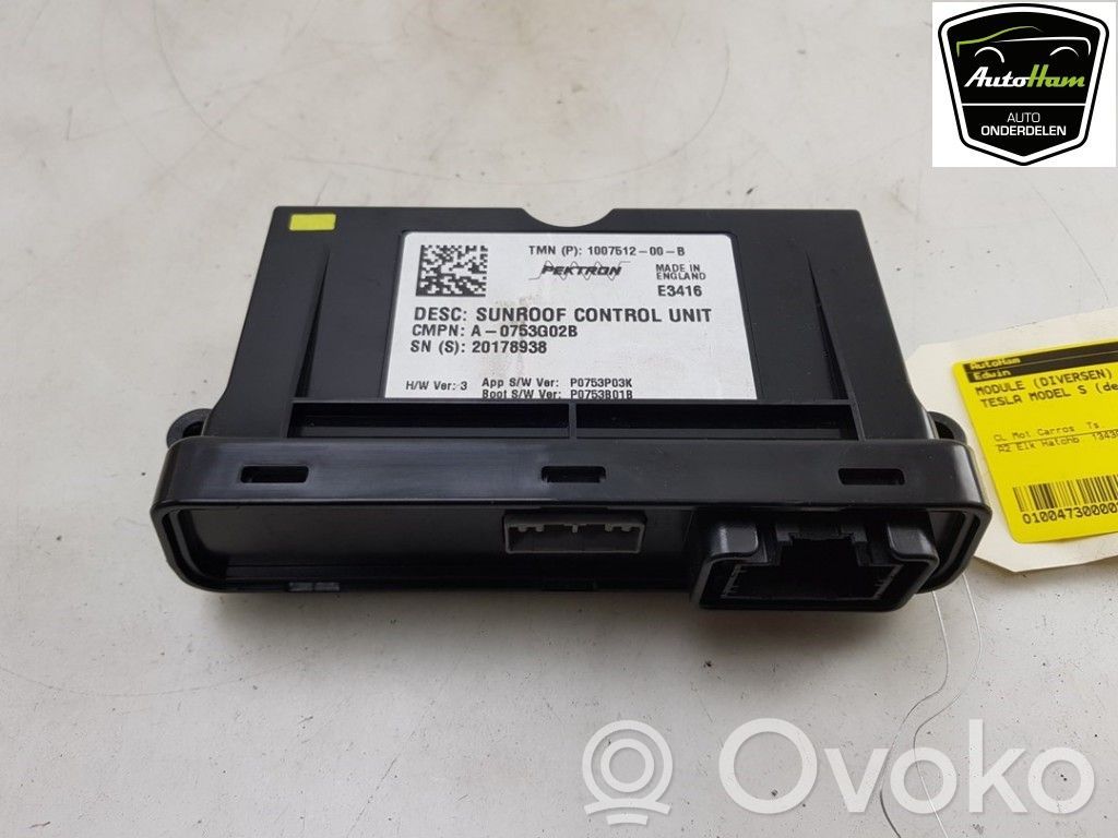 Autres unités de commande / modules   100751200B,100751200B,100751200B