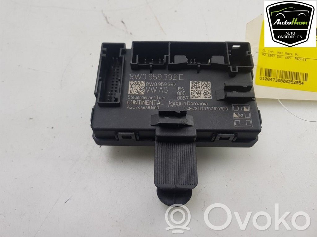 Audi A4 S4 B9 Door central lock control unit/module 