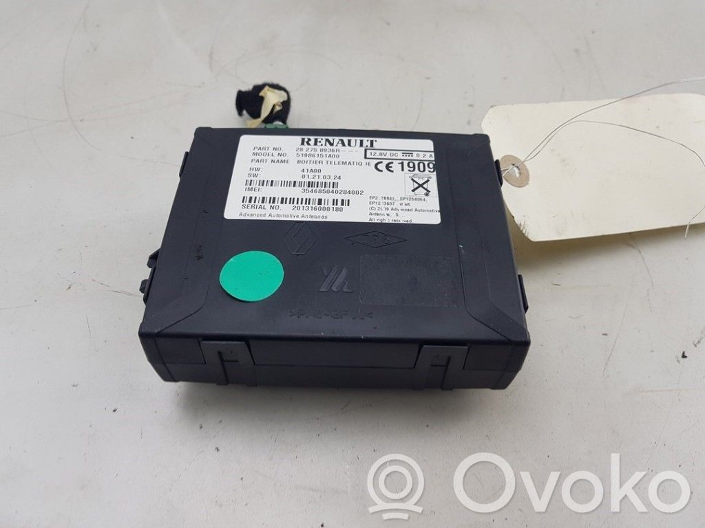 Renault Clio IV Unité de commande, module téléphone 