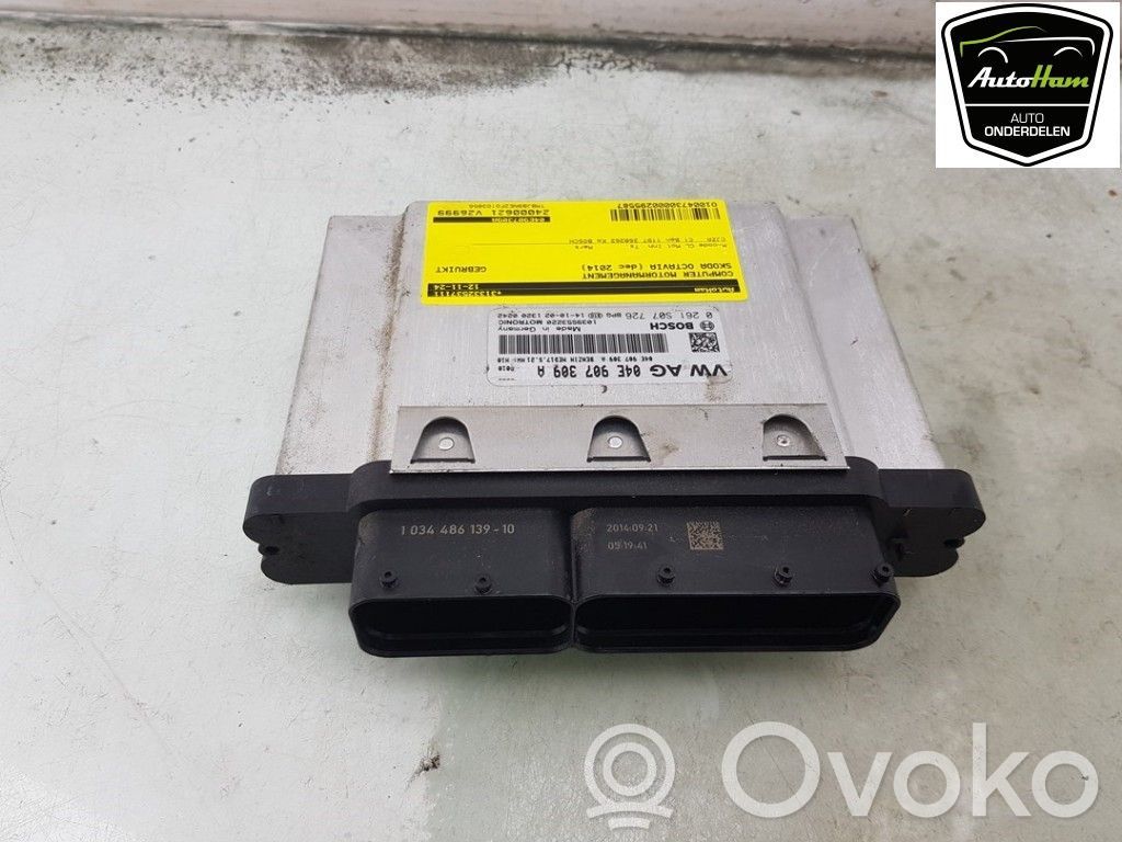 Engine control unit/module   04E907309A,0261S07726,04E907309A,0261S07726,04E906016E,04E907309A