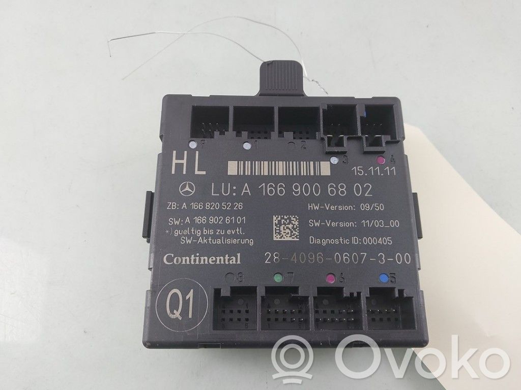 Mercedes-Benz ML W166 Unitate/modul de comandă închidere centralizată 
