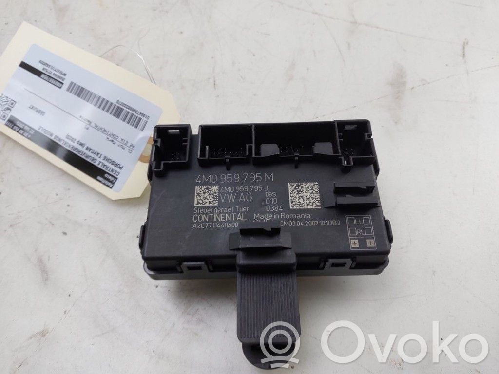 Porsche Taycan 9J1 Centralina/modulo chiusura centralizzata portiere