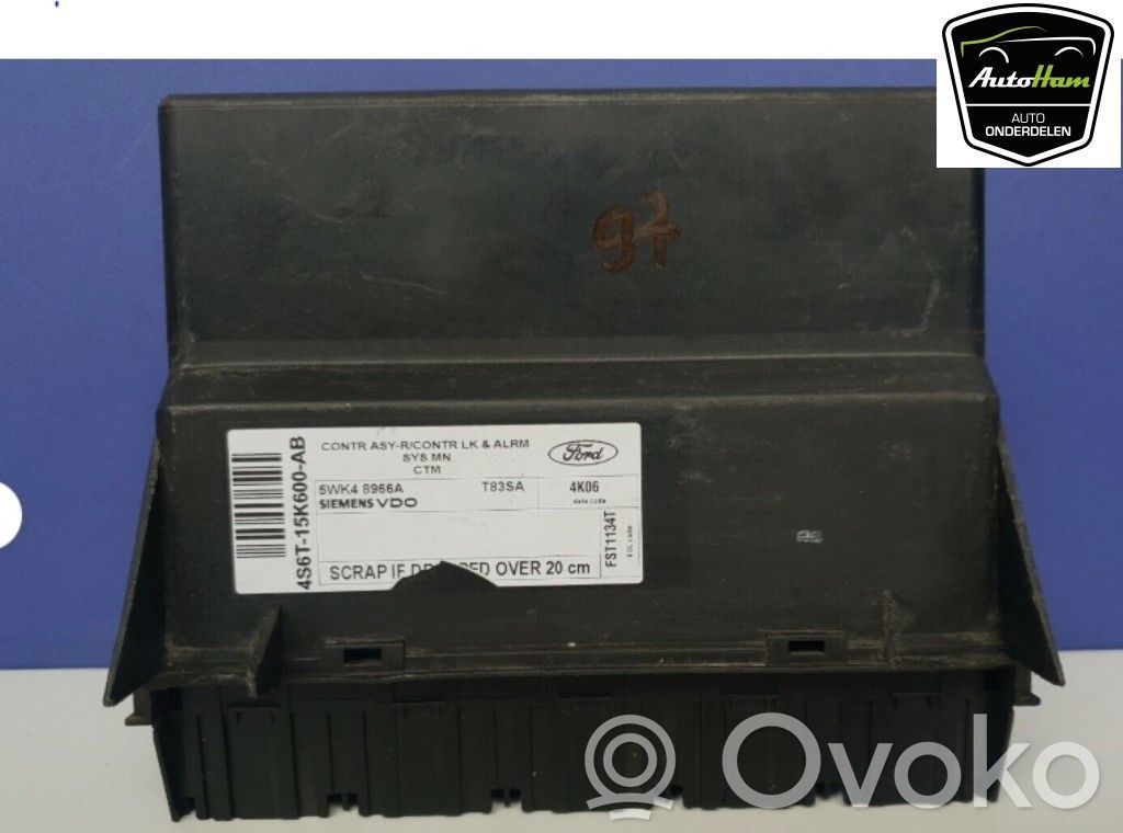 Door central lock control unit/module   4S6T15K600AB,1345624,1345624,4S6T15K600AB