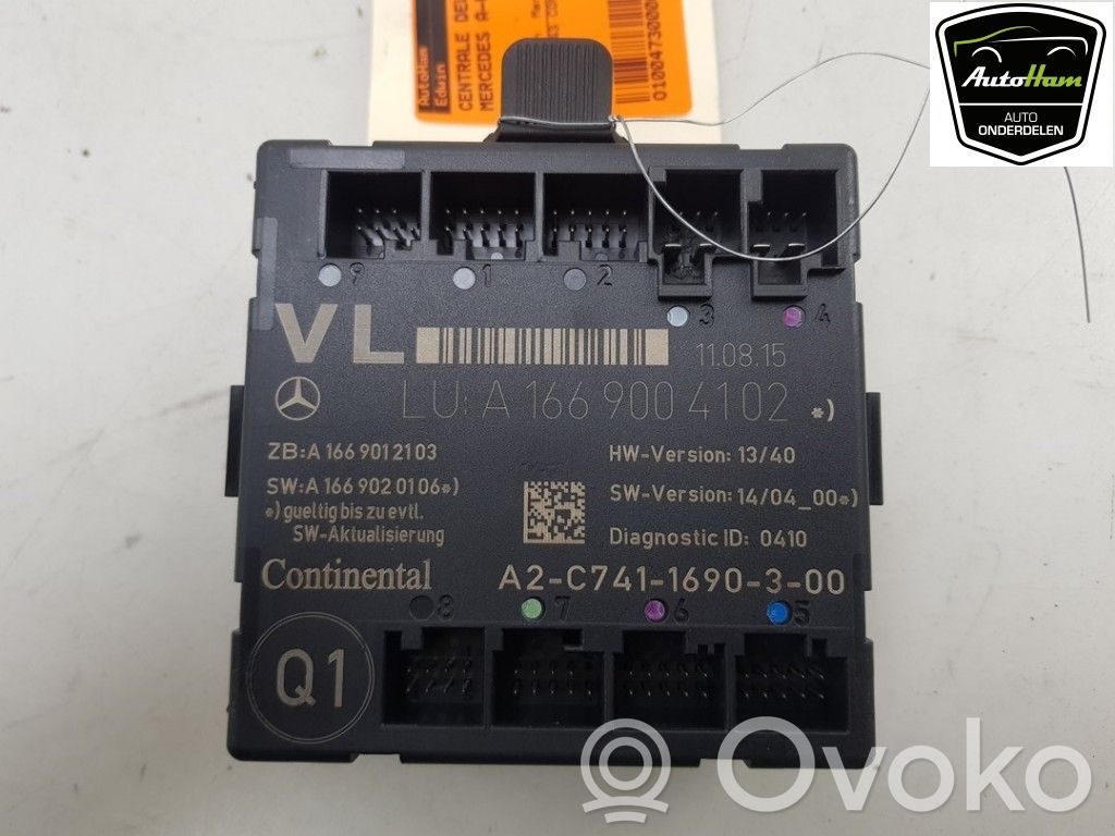 Mercedes-Benz A W176 Sterownik / Moduł centralnego zamka 