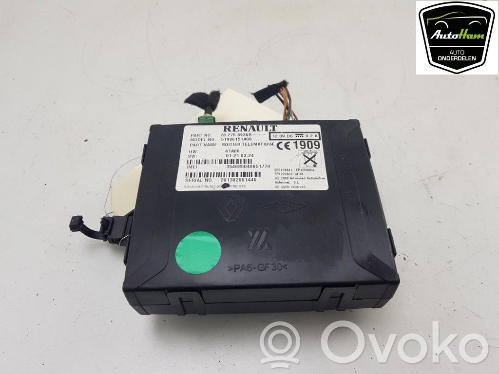 Unité de commande, module téléphone   282759718R,282758936R,282758936R,282759718R