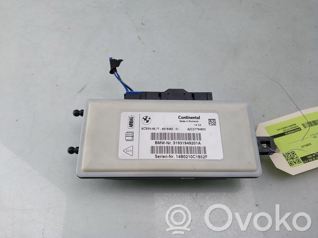 BMW X3 F25 Gaisa spilvenu vadības bloks 