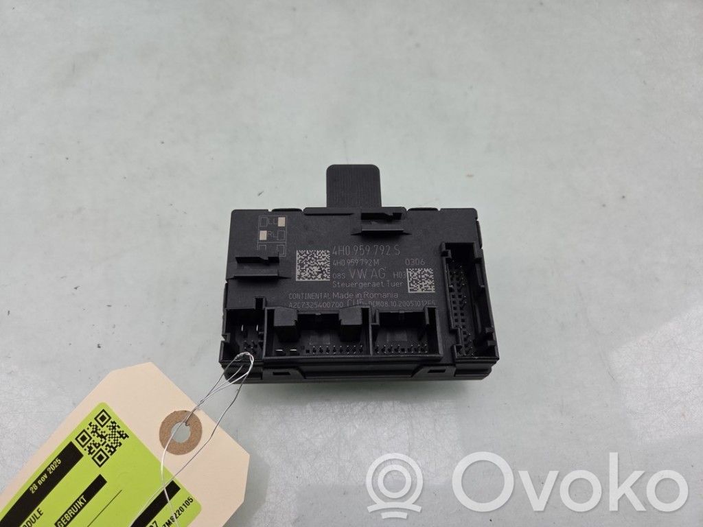 Porsche 718 Cayman 982 982c Oven keskuslukituksen ohjausyksikön moduuli 