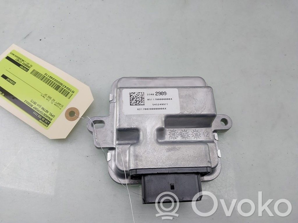 Opel Astra K Polttoaineen ruiskutuspumpun ohjainlaite/moduuli