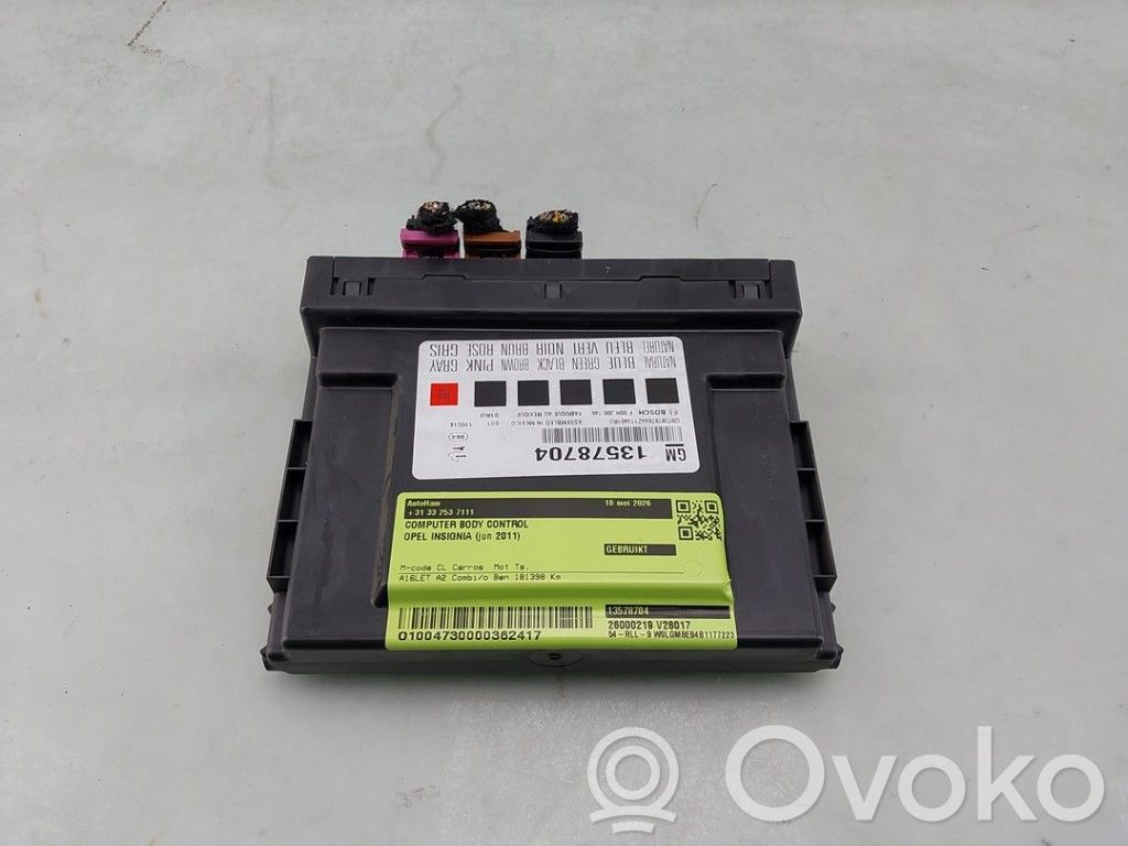 Opel Insignia A Autres unités de commande / modules 