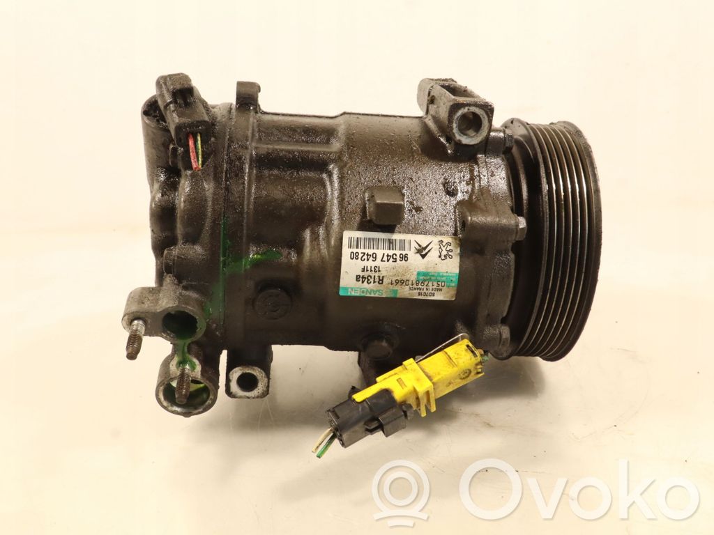 Peugeot 407 Air conditioning (A/C) compressor (pump) 