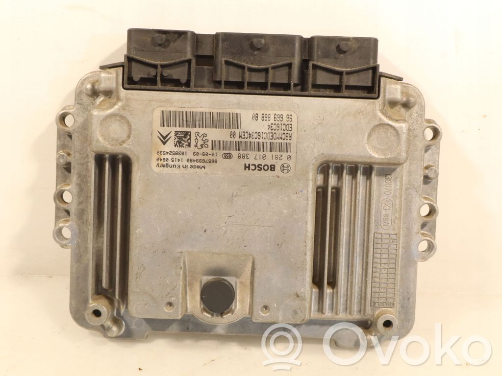 Citroen C3 Motora vadības bloka ECU 