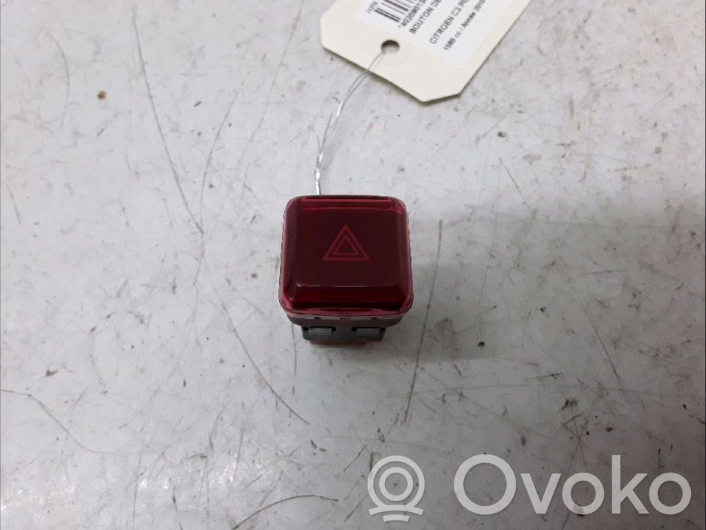 Citroen C3 Picasso Botón interruptor de luz de peligro 