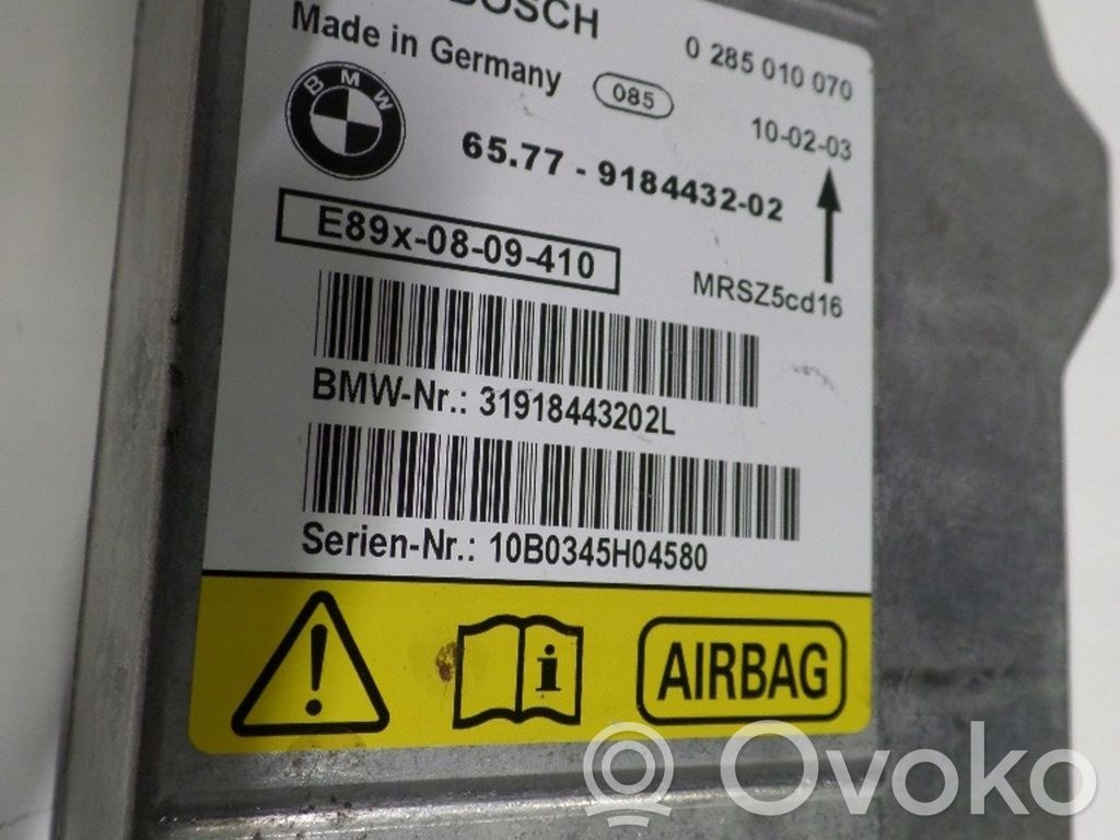 BMW 3 E90 E91 Module de contrôle airbag 