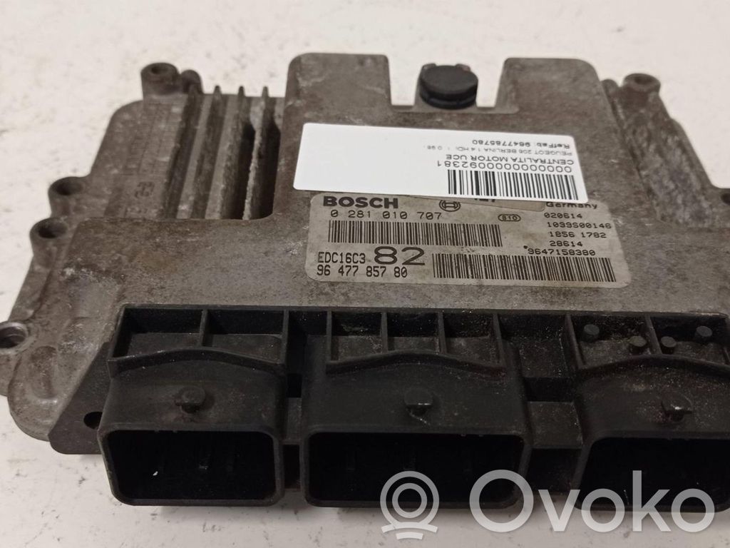 Peugeot 206+ Engine control unit/module ECU 