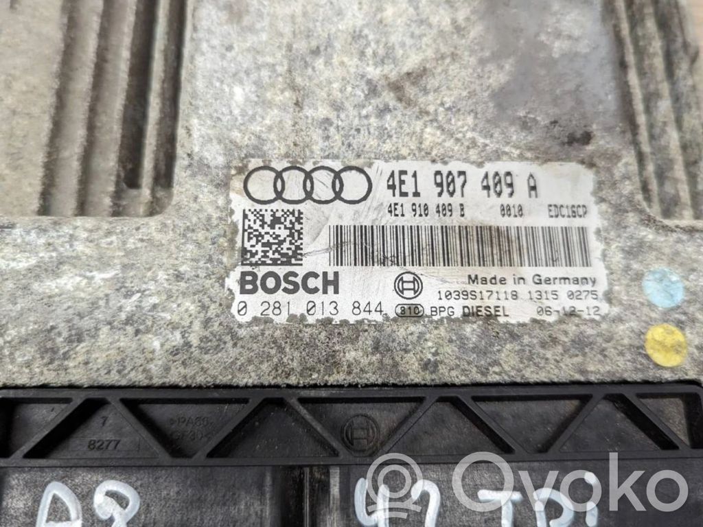 Unidad de control/módulo del motor   4E1907409A,4E1910409B,0281013844
