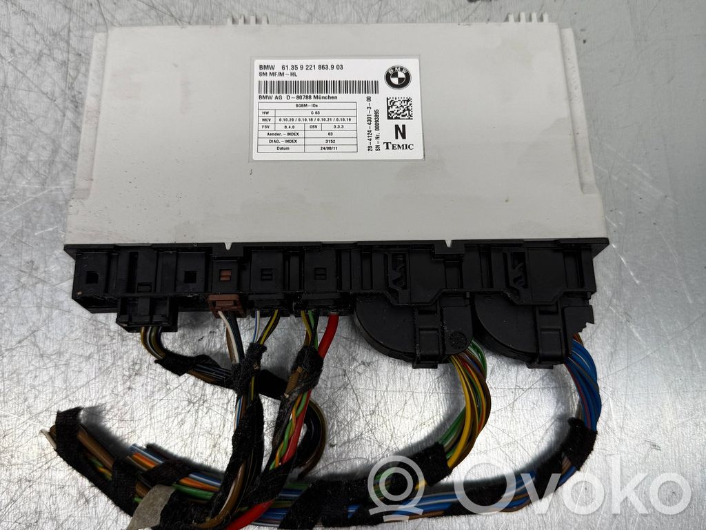 BMW X6 E71 Module de commande de siège 