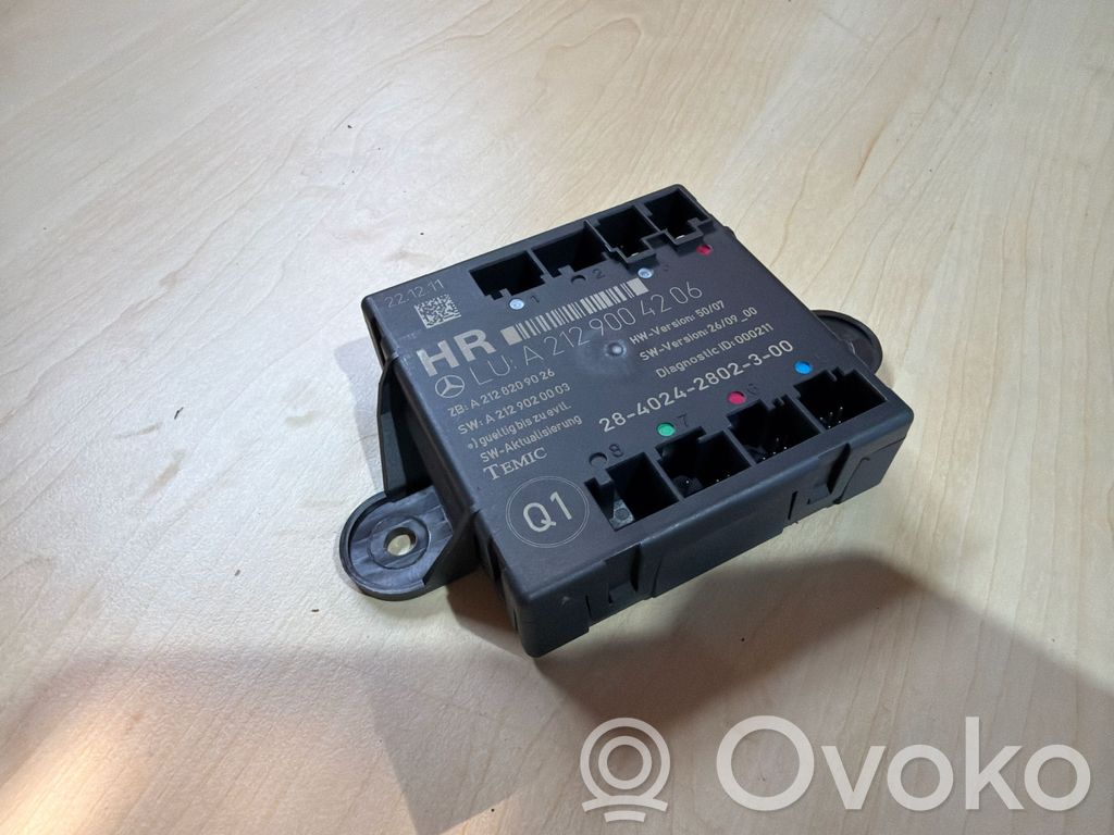 Mercedes-Benz E W212 Centralina/modulo portiere 