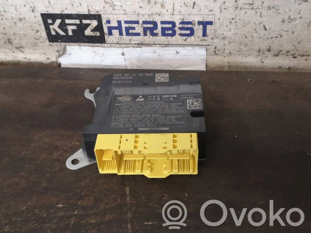 Smart ForFour II W453 Unitate/modul de comandă airbaguri 