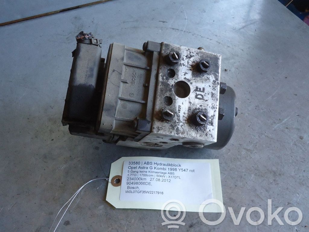 Opel Astra G Bomba de ABS 