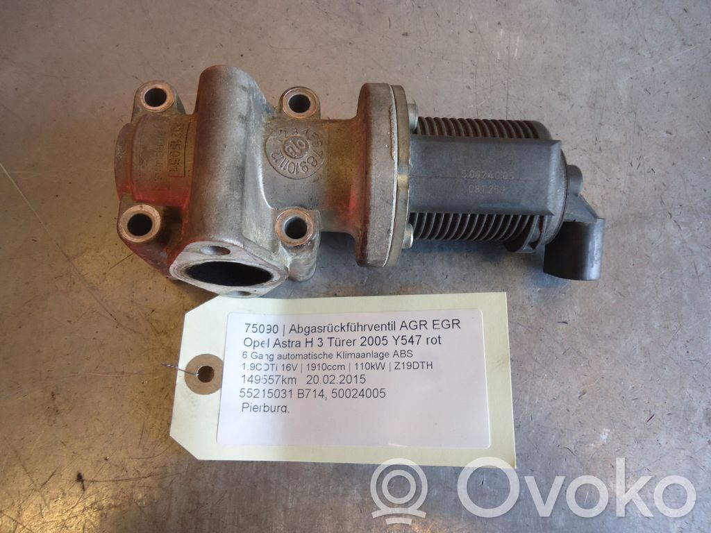 Opel Astra H Valvola EGR 