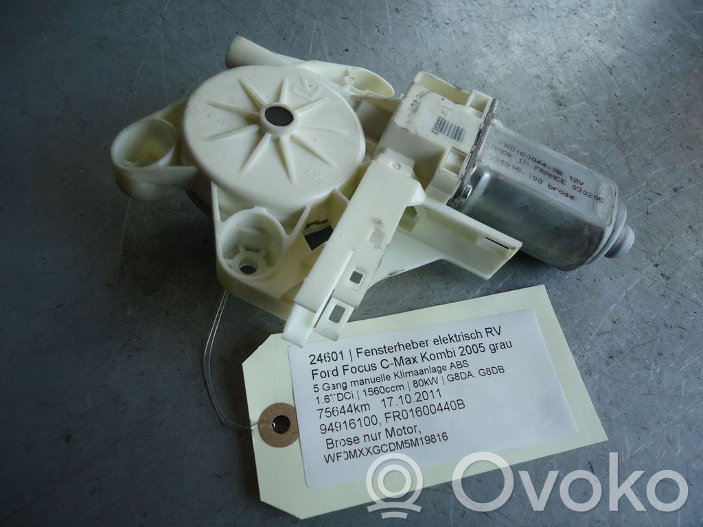 Ford C-MAX I Macara geam față fără motor 