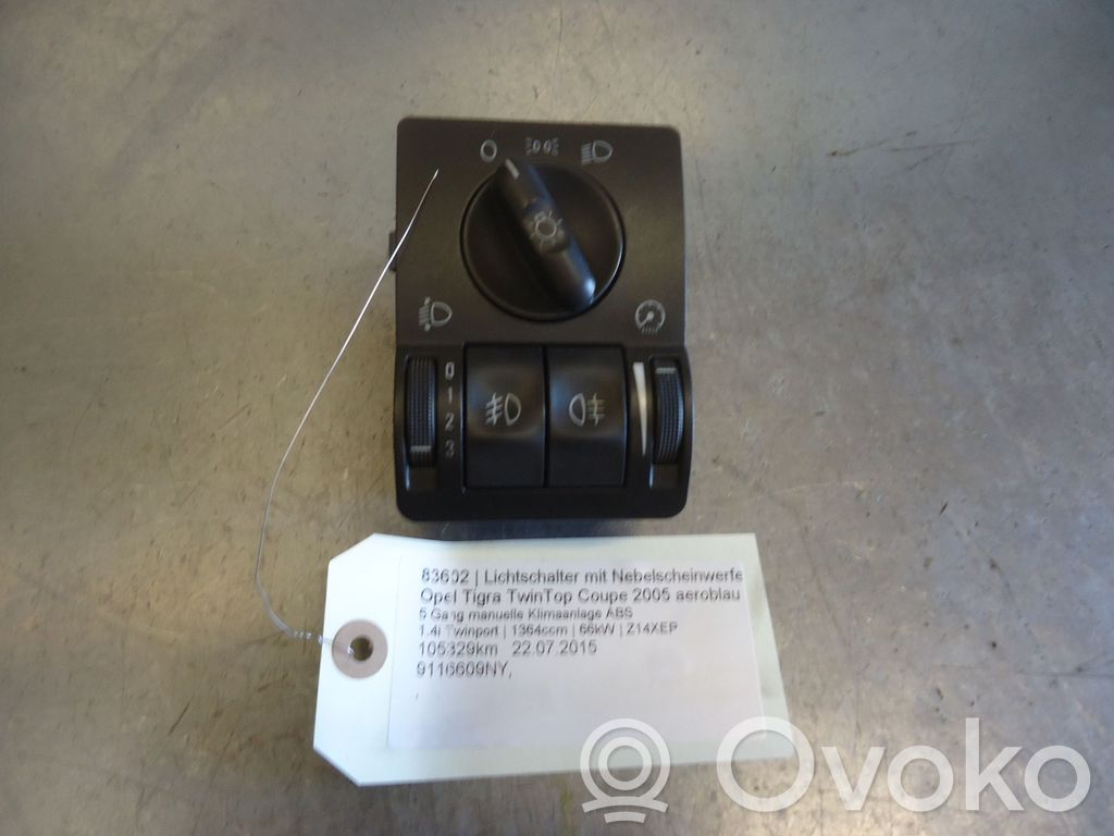 Opel Tigra B Interruptor de luz 