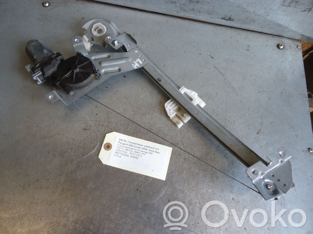 Peugeot 206 Mecanismo para subir la puerta trasera sin motor 