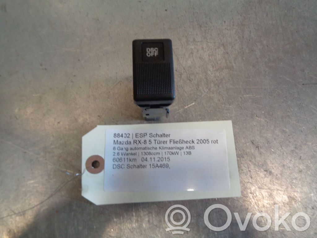 Mazda RX8 ESP (stability program) switch 