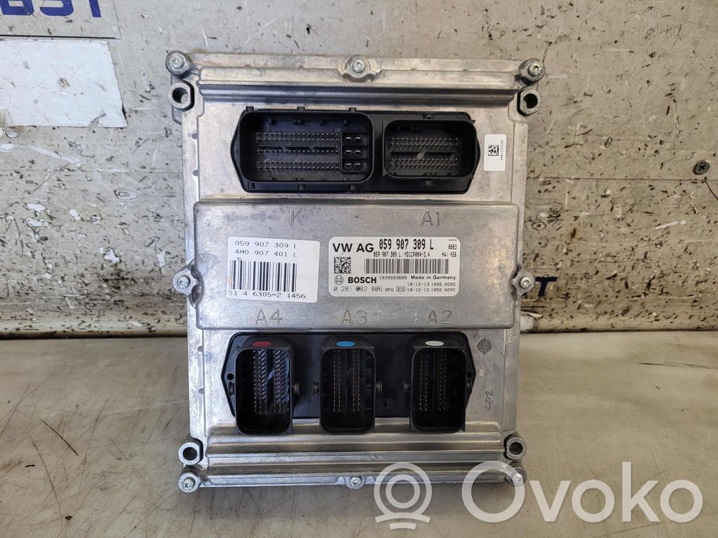 Engine control unit/module   059907309L,059907309L,4M0907401AL,0281032806,059907309L,4M0,4M0907401AL,4M0907401L