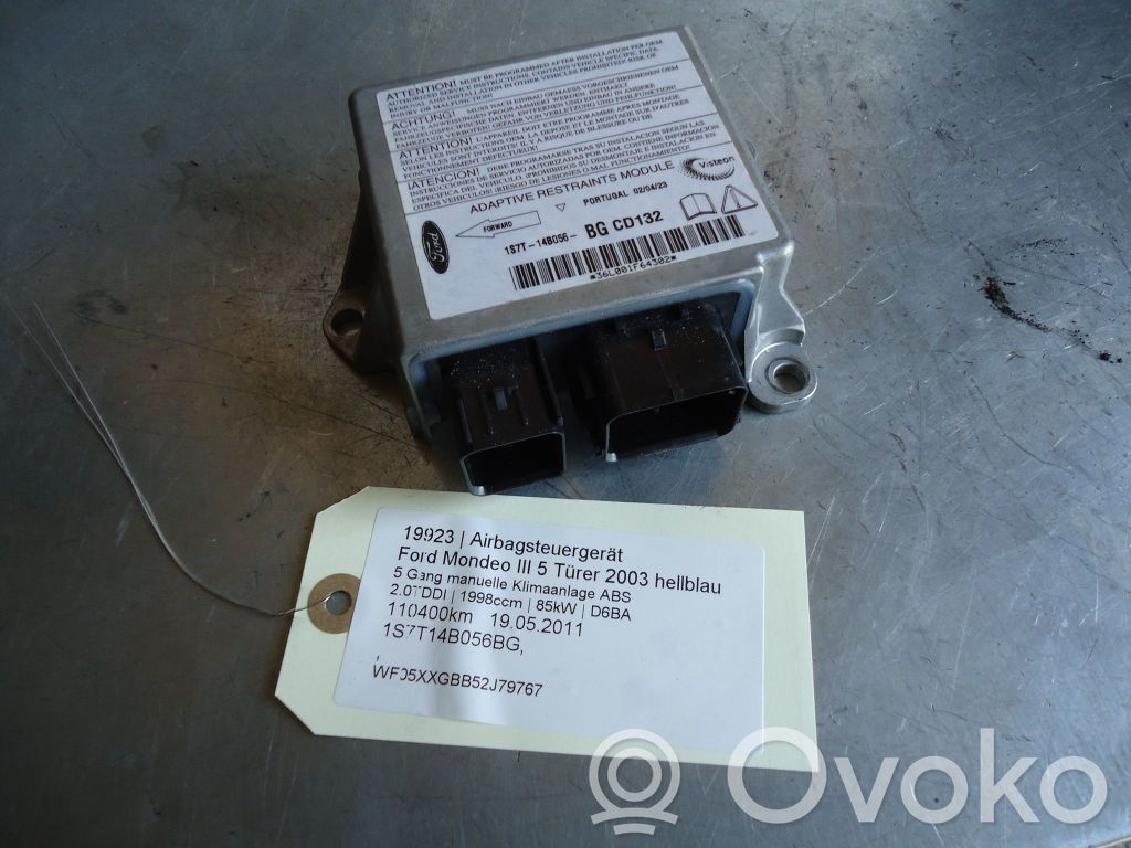 Ford Mondeo Mk III Unitate/modul de comandă airbaguri 